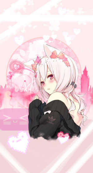 Εικόνες ροζ αισθητικής anime — Ροζ αισθητική anime Ταπετσαρία