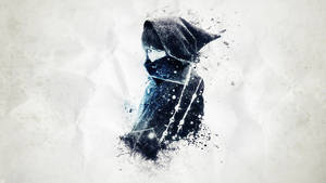 Wallpaper με ζωγραφιά anime κορίτσι με φούτερ — Anime κορίτσι με hoodie Ταπετσαρία