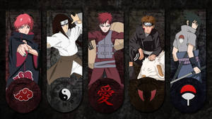 Ζωντανά Πάνελ Χαρακτήρων Naruto — Χαρακτήρες Naruto Ταπετσαρία