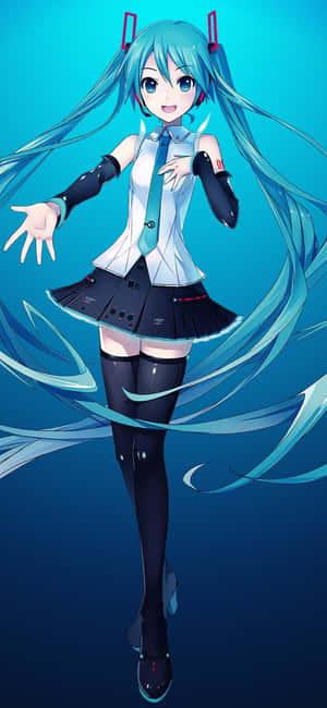 Φόντο Hatsune Miku — OnePlus Nord CE Ταπετσαρία