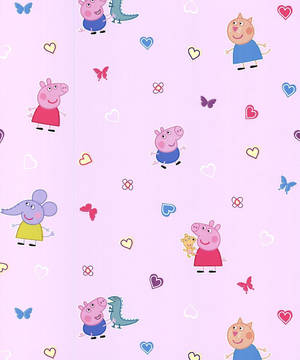 Απλό μοτίβο doodle Peppa Pig ταπετσαρία. — Χαριτωμένο γουρούνι Ταπετσαρία