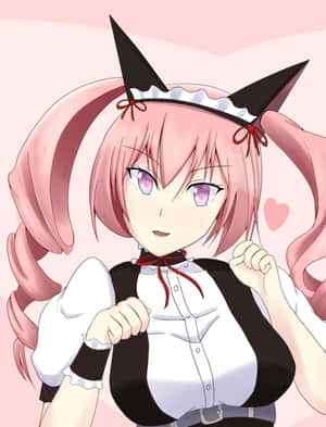 Η Rumiho Akiha, ένας όμορφος και αγαπητός χαρακτήρας anime — Galaxy Z Fold 8 Ταπετσαρία