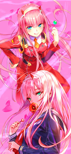 Φόντο Zero Two — POCO C95 Pro Ταπετσαρία