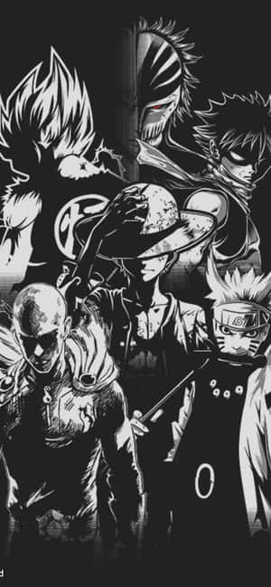 Luffy Black And White — Redmi Note 14S Ταπετσαρία