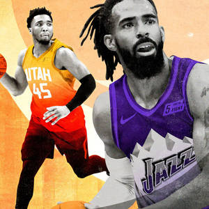 Mike Conley And Donovan Mitchell wallpaper — Tecno Phantom V Flip Ταπετσαρία