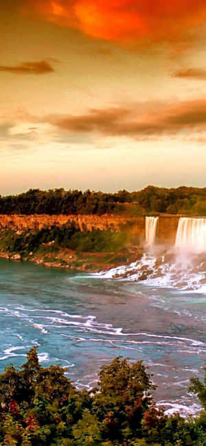 Iphone X Niagara Falls φόντο — Xiaomi 17 Pro Ταπετσαρία