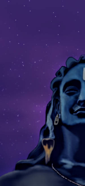 Ημί-Πορτρέτο Έργο Τέχνης Adiyogi Shiva — Pixel 11 Pro Ταπετσαρία