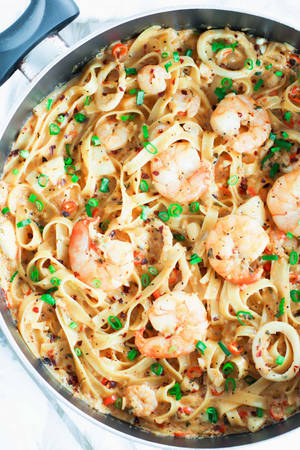 Ταπετσαρία Θαλασσινά Γαρίδες Carbonara — 2:3 Ταπετσαρία