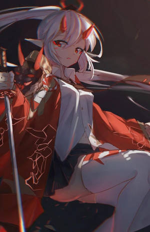 Θλιμμένο Κορίτσι Δαίμονας — Cool Demon Slayer Ταπετσαρία