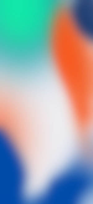 904x1976 iOS 11, iPhone X, πορτοκαλί, πράσινο, μπλε, Stock, αφηρημένο, apple