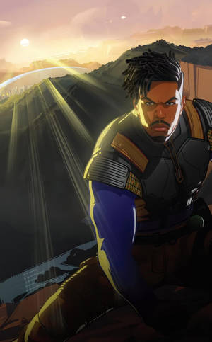 Ταπετσαρία Θυμωμένος Killmonger — Lenovo Idea Tab Plus Ταπετσαρία