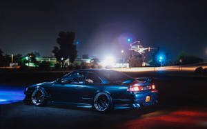 Ιαπωνικά αυτοκίνητα JDM τη νύχτα — Jdm Cars Ταπετσαρία