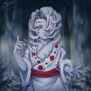 Ταπετσαρία ιστού αράχνης Ρούι Demon Slayer — Cool Demon Slayer Ταπετσαρία