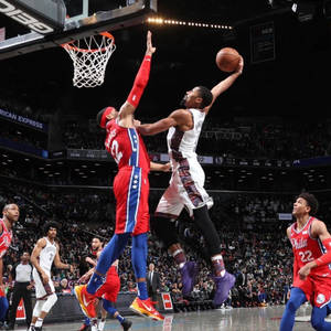 Spencer Dinwiddie Dunk Shot wallpaper — Tecno Phantom Ταπετσαρία