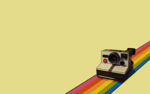 Εικόνες Φωτογραφικής Μηχανής Polaroid — Ουράνιο τόξο αισθητική Ταπετσαρία
