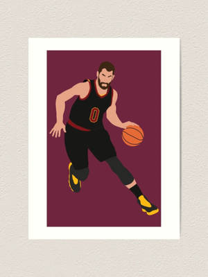Ταπετσαρία με καρικατούρα του Kevin Love — 3:4 Ταπετσαρία