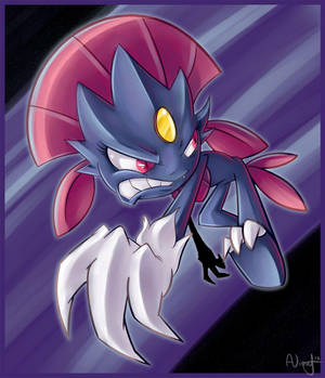 Καρτούν Weavile — Αισθητικό καρτούν Ταπετσαρία