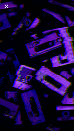 Κασέτα Αισθητική Σκούρο Μπλε HD — Aesthetic Dark Blue Ταπετσαρία