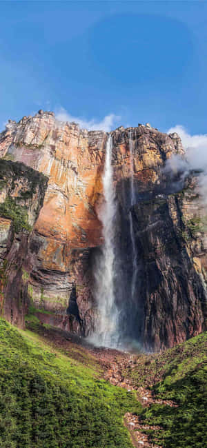 Angel Falls Κάτω από τον Γαλάζιο Ουρανό — Vivo V80 Lite Ταπετσαρία