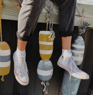 Ταπετσαρία Κλασικά Λευκά Chuck Taylor Converse — Galaxy Z Flip7 FE Ταπετσαρία