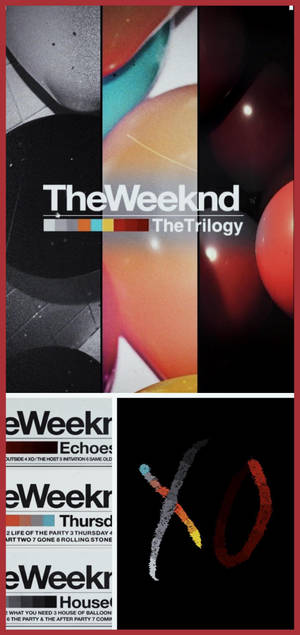 Ταπετσαρία κολάζ Τριλογίας The Weeknd — iPhone 18 Pro Ταπετσαρία