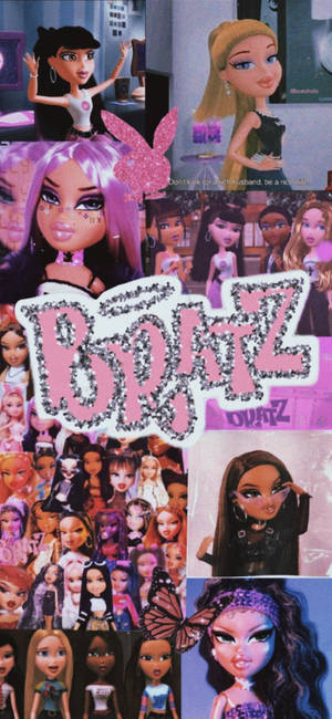 Κολάζ φωτογραφιών κούκλες Bratz ταπετσαρία — iPhone Air Ταπετσαρία