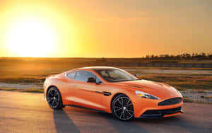 Κομψό Aston Martin Vanquish εν κινήσει — MacBook Air M1 Ταπετσαρία