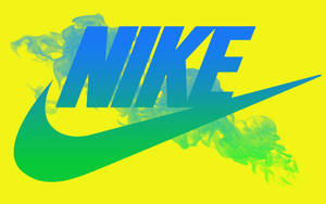 Κομψό Έμβλημα Nike με Ντεγκραντέ — Cool Nike Ταπετσαρία