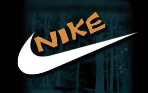 Κομψό Λευκό Σήμα Nike — Cool Nike Ταπετσαρία