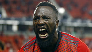 Κοντινό Πλάνο Ουρλιαχτού Jozy Altidore — Ποδόσφαιρο GIF Ταπετσαρία