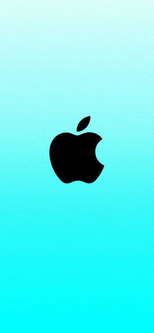 Ταπετσαρία κυανό μπλε λογότυπο Apple — iPhone 12 Pro Ταπετσαρία