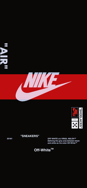 Κόκκινη Λωρίδα Λογότυπο Nike iPhone — iPhone 14 Ταπετσαρία