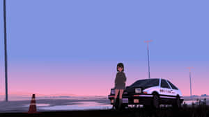Φόντο Anime Αυτοκινήτου — Anime αυτοκίνητο Ταπετσαρία