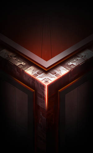 Κόκκινο θέμα Asus ROG λογότυπο τηλεφώνου ταπετσαρία — Galaxy Tab S10 Ultra Ταπετσαρία