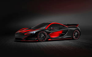 Κόκκινο Μαύρο Γκρι Αυτοκίνητο McLaren P1 — Cool cars GIF Ταπετσαρία