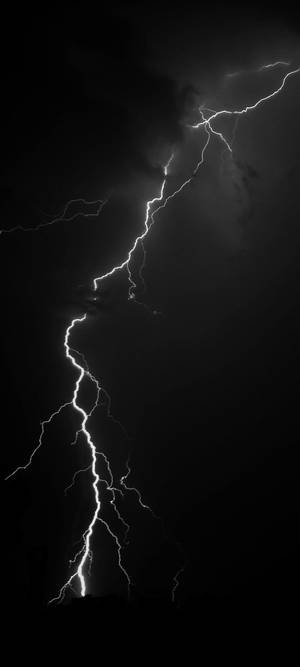 Κόκκινο Σημείωμα 10 Ασπρόμαυρο Αστραπή — OnePlus Nord 4 Ταπετσαρία