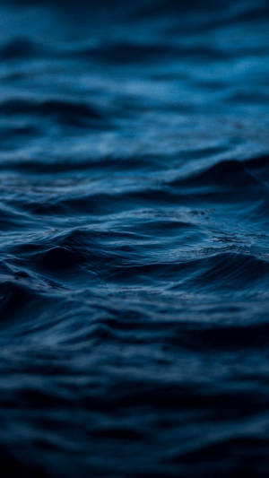 Κύματα Ωκεανού Αισθητική Σκούρο Μπλε HD — Aesthetic Dark Blue Ταπετσαρία