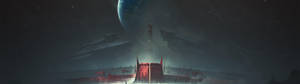 Ταπετσαρία με λάβαρο του Destiny 2 Shadowkeep — 3840x1080 Ταπετσαρία