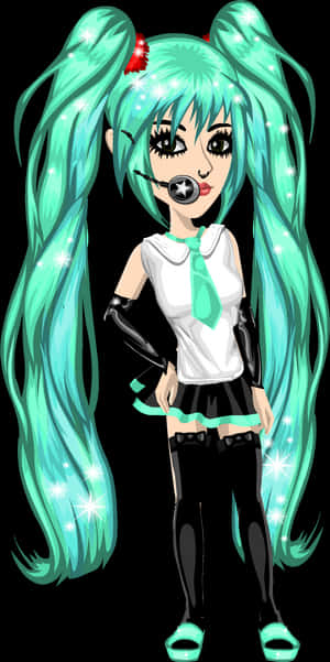 Hatsune Miku Msp, Λήψη HD Png