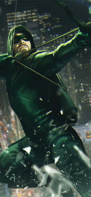 Green Arrow Iphone — 1284x2778 Ταπετσαρία