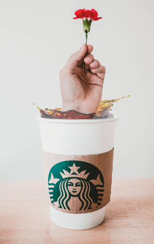 Χέρι Starbucks iPhone — Lenovo Idea Tab Pro Gen 2 Ταπετσαρία