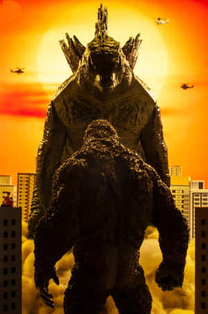 Λεζάντα: Επική Σύγκρουση - Godzilla Εναντίον Kong — Huawei MatePad 11.5 (2025) Ταπετσαρία