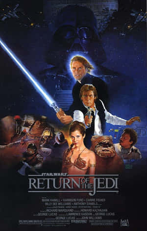 Λεζάντα: Η Επική Μάχη στο Return of the Jedi — Nubia Flip2 Ταπετσαρία