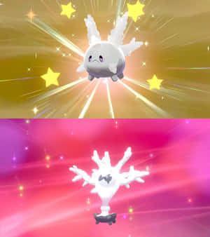 Λεζάντα: Λαμπερή Εικονογράφηση Galarian Corsola και Cursola