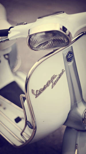 Ταπετσαρία Λευκού Ρετρό Αισθητικής Vespa Sprint — Ρετρό αισθητική Ταπετσαρία