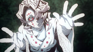 Ταπετσαρία Rui Demon Slayer με λευκό ιστό — Rui Kimetsu no Yaiba Ταπετσαρία