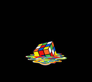 Ταπετσαρία AMOLED με λιωμένο κύβο Rubik.