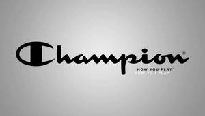 Ταπετσαρία Λογότυπο Champion Σε Μαύρο — Αποκορεσμένο Ταπετσαρία