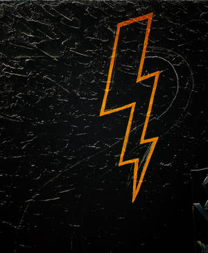 Λογότυπο Lightning σε κίτρινο ταπετσαρία — Galaxy Z Fold 5 Ταπετσαρία