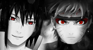 Ταπετσαρία Μάτια Naruto και Sasuke — Naruto αισθητική Ταπετσαρία